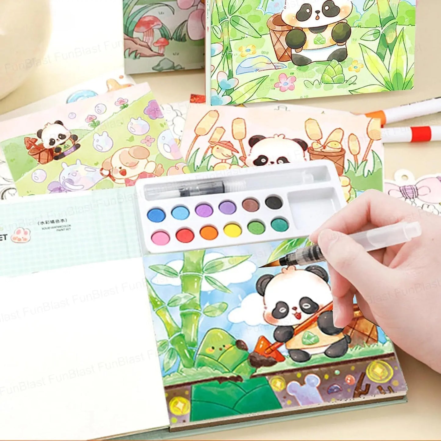 Watercolor Painting and Doodle Set for Kids