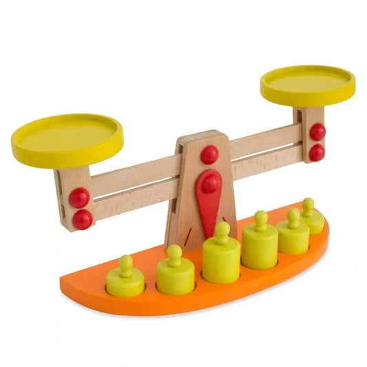 TLB-Wooden Balance Scale Weights