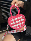 Mini Argyle pattern Sling Bag