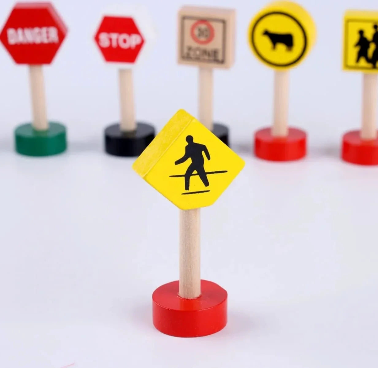 Wooden Traffic Signs-Educational Toy