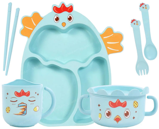 Bamboo Dinnerware for Kids Toddler