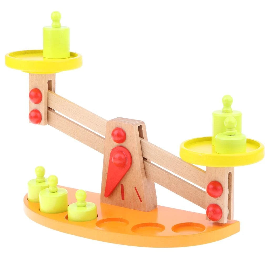 TLB-Wooden Balance Scale Weights