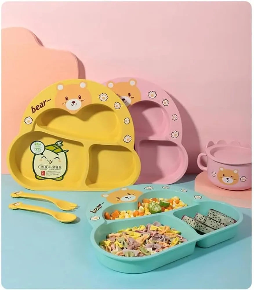 Bamboo Dinnerware for Kids Toddler