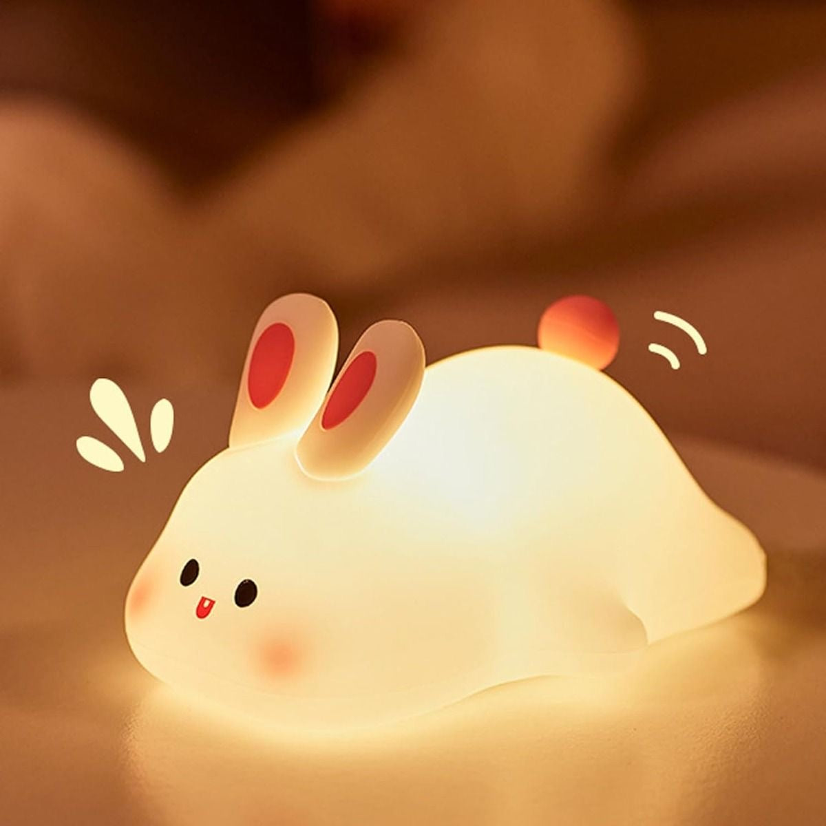 Big Face Rabbit Silicone Lamp