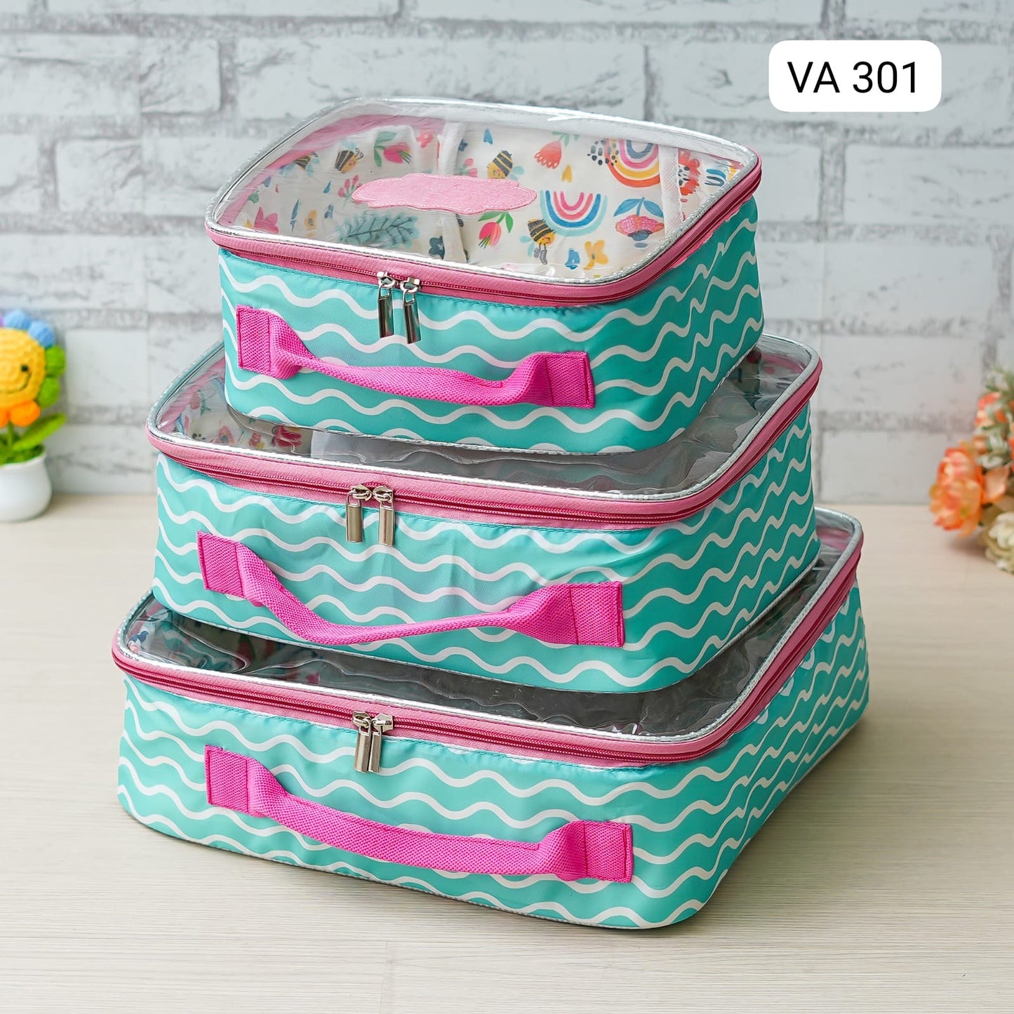 3-piece travel organizer set