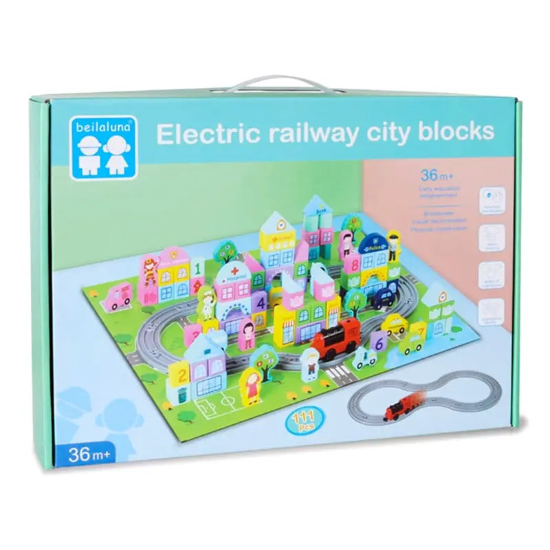 TLB-Electric Railway City Blocks-111 PCS