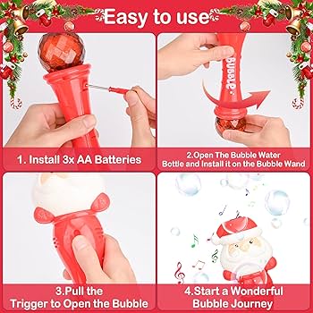 Santa Bubble Blowing Machine