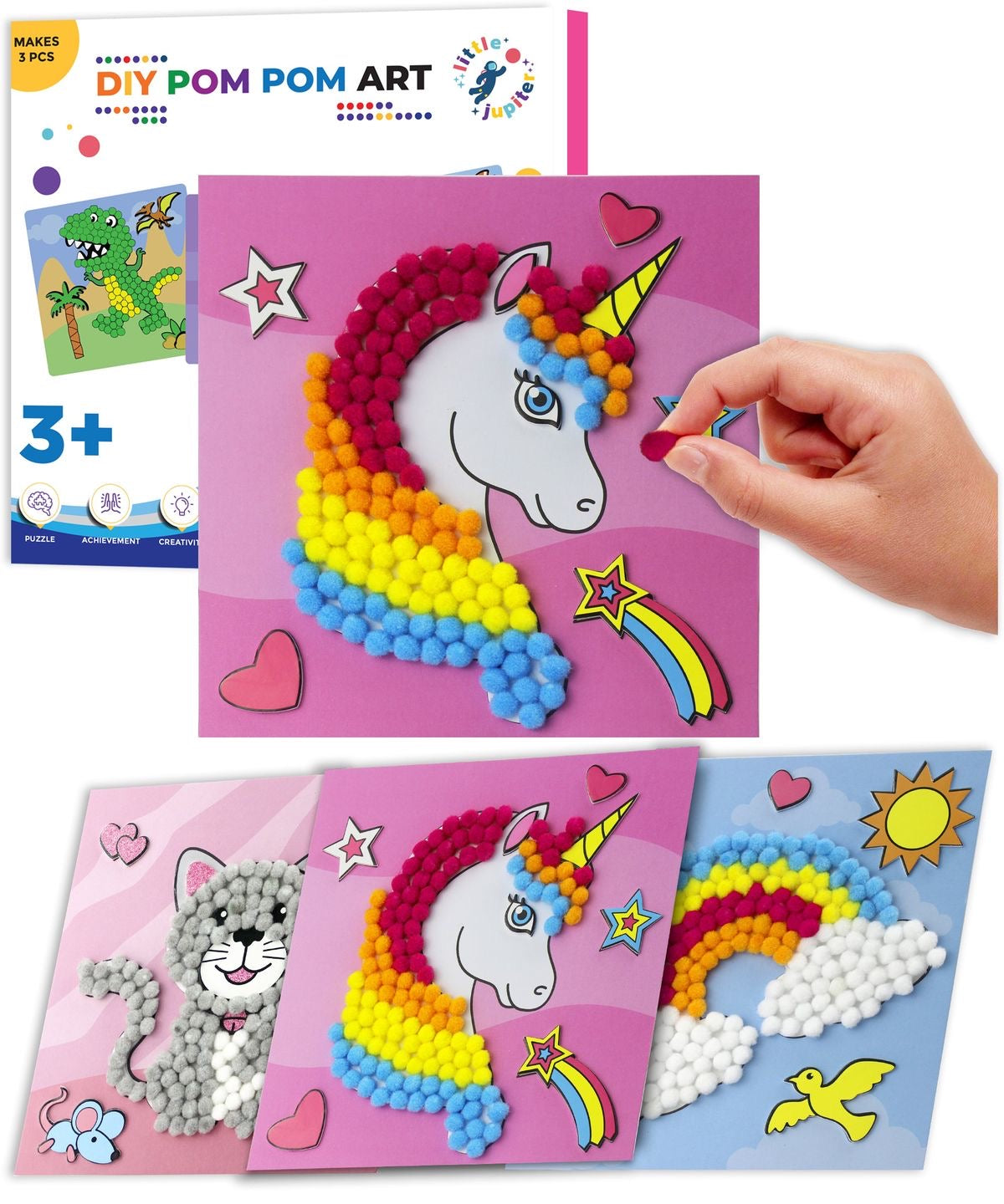 Diy Pom Pom art kit for kids