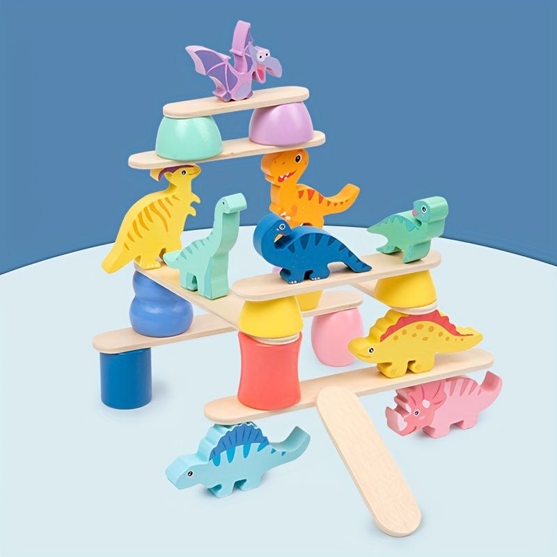 Montessori Dinosaur Stacking Toys for Kids-2Y+