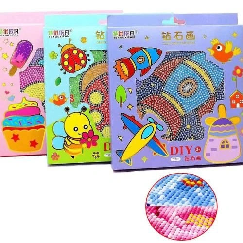 Diamond Crystal Painting Stickers: Mosaic Art Kit for Kids-4Y+