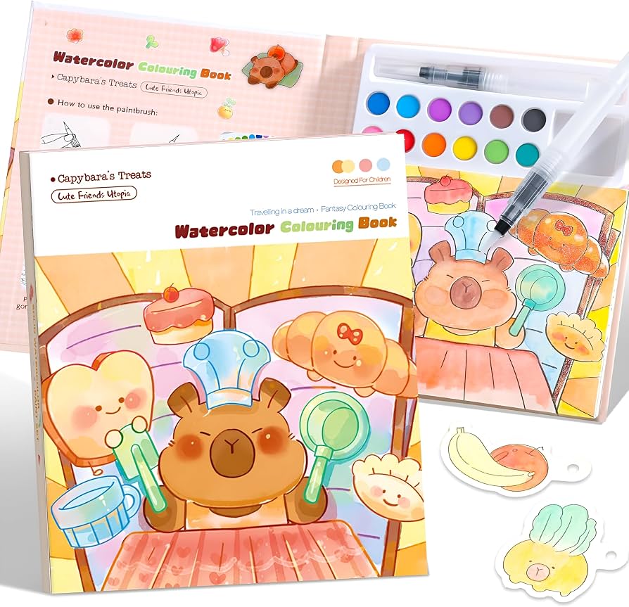 Watercolor Painting and Doodle Set for Kids