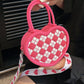 Mini Argyle pattern Sling Bag