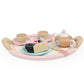 Kids Wooden Kitchen Tea Set Pretend Play-12 sets of Cakes