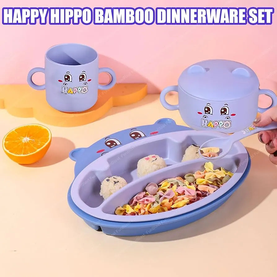 Bamboo Dinnerware for Kids Toddler