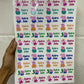 3D Waterproof Stickers for kids-40+ Stickers