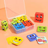 Wooden Face Changing Cube Puzzle/64 Challenge Cards & A Single Box, and an Instructional Manual-TLB