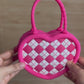 Mini Argyle pattern Sling Bag